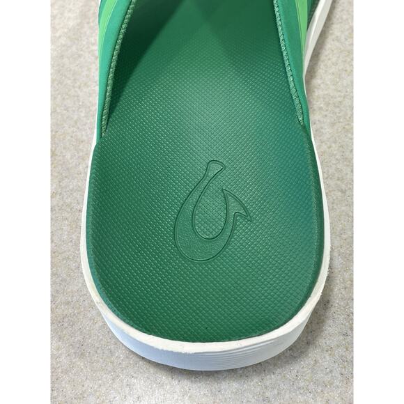 OLUKAI Leeward Men’s Size 9 Green Everyday Beach Sandals Summer Poolside -EUC main image 8